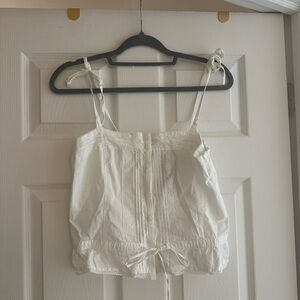 BRANDY MELVILLE WHITE TANK OS